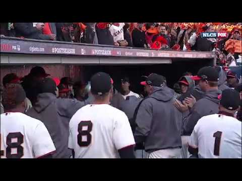 2012/10/21 Giants fire up before Game 6