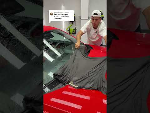 Con una camiseta vieja se puede secar el coche? 🤔 Vamos a probarlo!! #coche #comparación #secado
