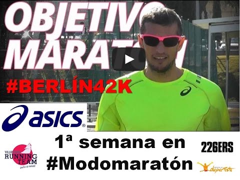 1a semana #modomaratón #Berlín42k cc agujetas