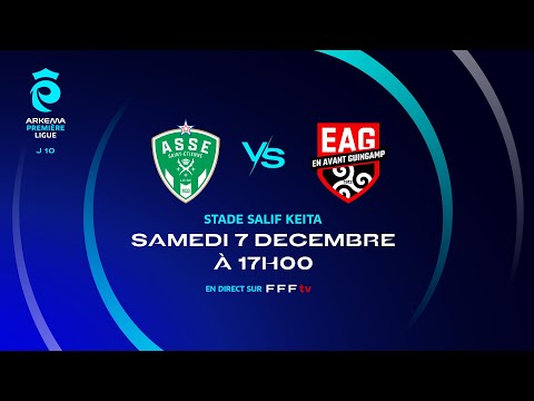 J10 I AS Saint Etienne vs EA Guingamp en replay (2-0) I ARKEMA Première Ligue 2024-2025