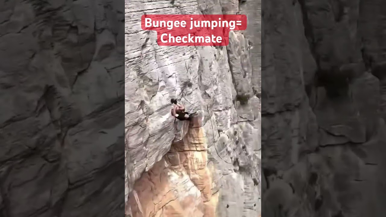 Insane bungee jump #bungeejumping #short #shortsfeed #viral #shorts