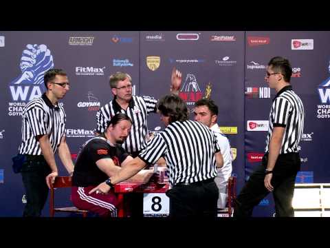 Disabled man 90kg left eliminations. Worlds 2013, Gdynia, Poland.