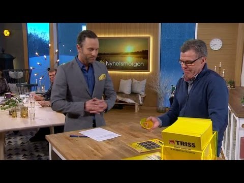 Matti Kajander skrapar Triss - och bjuder på en kram - Nyhetsmorgon (TV4)