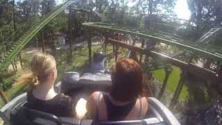 preview picture of video 'Gerstlauer Bobsled Coaster Rattenmühle Familypark Neusiedlersee 2013 Onride POV'