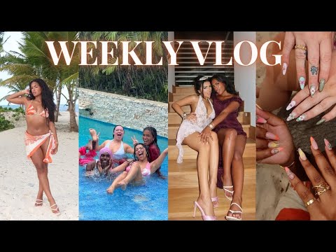 WEEKLY VLOG ♡ (best friend vacation made it OUT THE GROUP CHAT!! WERE IN DR 🇩🇴 ARIS BDAY TURN UP!!)