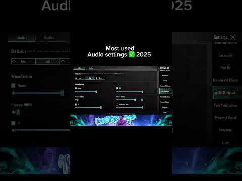 Best sound settings in pubgm #pubgmobile #bgmi