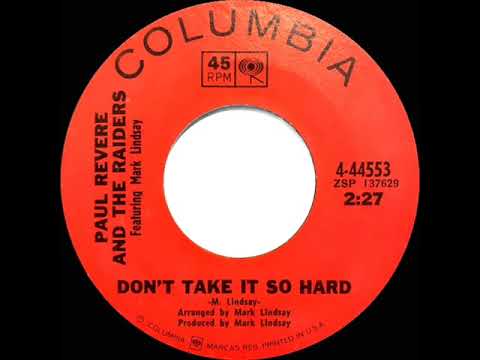 1968 HITS ARCHIVE: Don’t Take It So Hard - Paul Revere & The Raiders (mono 45)