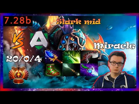 miracle slark mid vs alliance| Nigma vs alliance | Full Gameplay 7.28b | Dota 2 Pro Replays