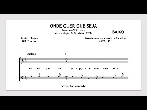 TTBB 0052 BX ONDE QUER QUE SEJA BAIXO MIDI