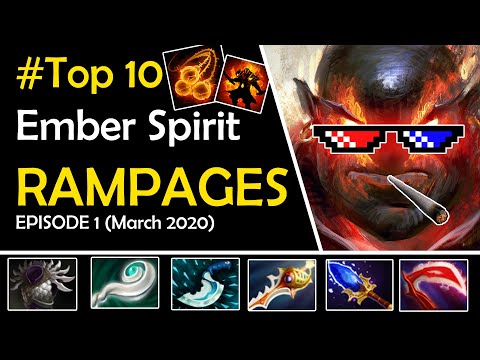 Dota 2 Top 10 Ember Spirit Rampages Episode 1 (March 2020)