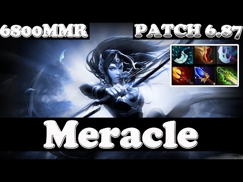 Dota 2 - Patch 6.87 - Meracle 6800 MMR Plays Mirana Vol 2 - Ranked Match Gameplay!