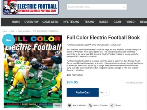 Full Color Electric Football Book Interview/Trailer