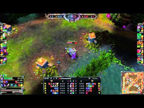 SKT T1 Faker playing Kassadin vs Leblanc mid