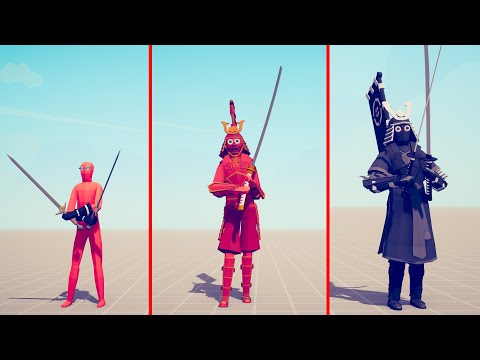 EVOLUTION OF SAMURAI DEFLECT GOD - Totally Accurate Battle Simulator TABS