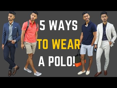 How to wear a polo shirt in a diffrent way