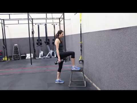 Dumbbell Step up to Reverse Lunge