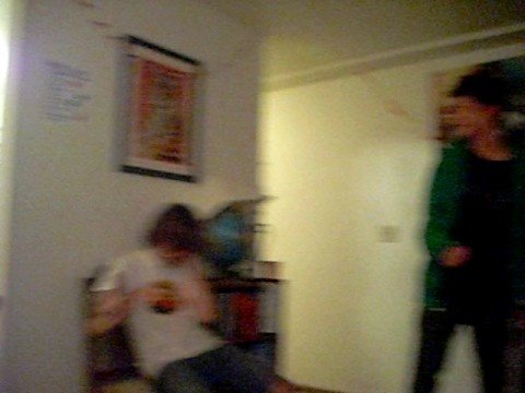 Allison punches Zach.