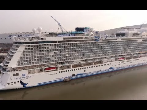 Endspurt auf dem Kreuzfahrtschiff (Norwegian Bliss in der Meyer Werft)