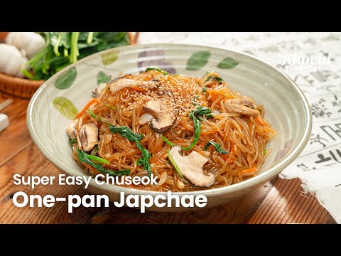 Super Easy Chuseok One-pan Japchae | H MART KIMCHI EVERYDAY | 간단 원팬 잡채