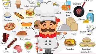 FOOD Vocabulary | Food Names | Types of Food in English with Pictures