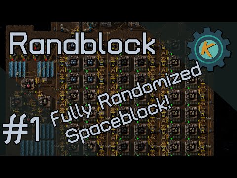 Factorio Randblock #1 - RANDOM RECIPES in Space!?