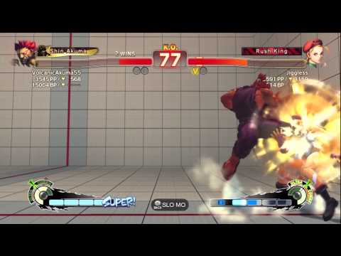 SSF4 AE VolcanicAkuma55 (Akuma) VS. Jiggless (Cammy) Casuals
