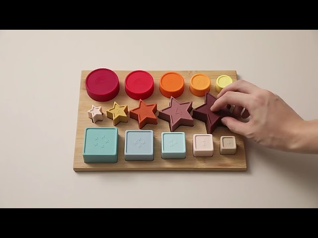 Silicone Geometry Stacking Toy - لعبة الأشكال الهن...