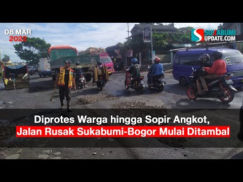 Diprotes Warga hingga Sopir Angkot, Jalan Rusak Sukabumi-Bogor Mulai Ditambal