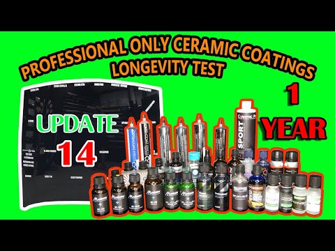 PROFESSIONAL ONLY ceramic coatings - 22 WAY LONGEVITY TEST - UPDATE 14 - 1 YEAR