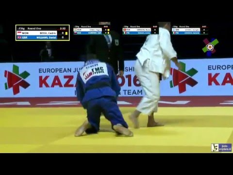 Judo 2016 European Championships Kazan: Bessi (MON) - Williams (GBR) [-73kg]