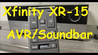 How to Program Xfinity XR-15 remote to AVR/Soundbar