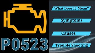 dtc p0523 interpretation