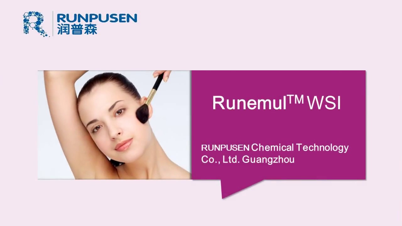 Runemul WSI: Excellent W/O and W/Si emulsifier