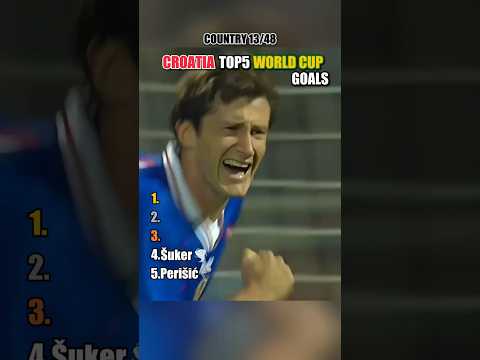 CROATIA TOP5 WORLD CUP GOALS #football #soccer #top5