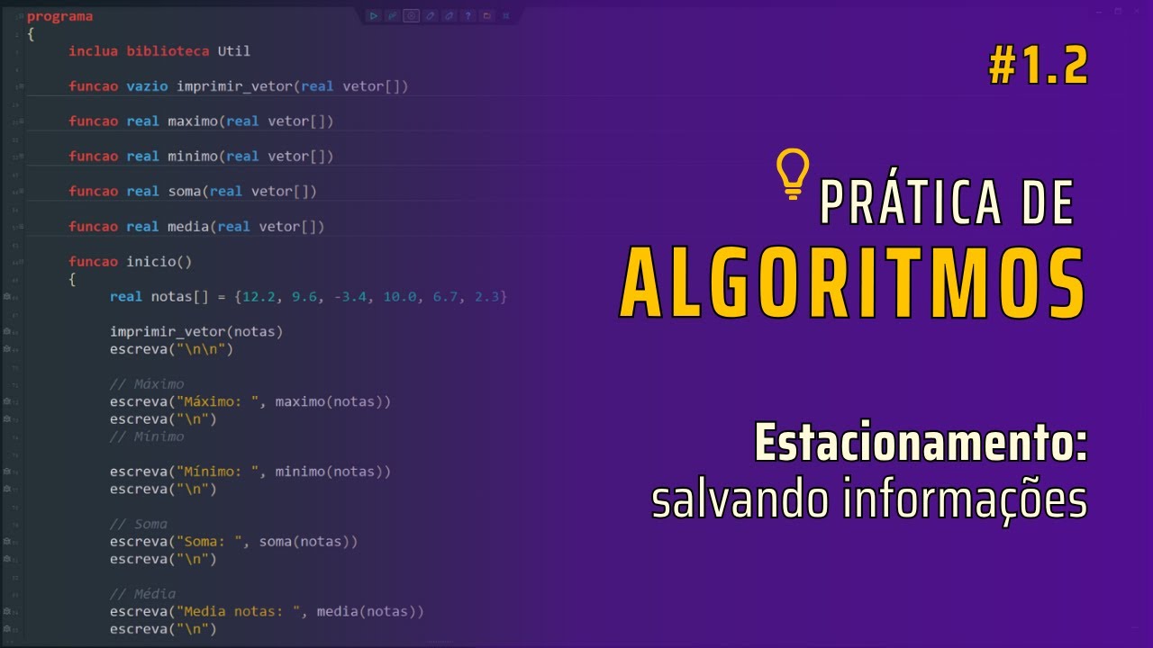 {Portugol Studio} | Resolvendo Algoritmos #2 - Salvando informações