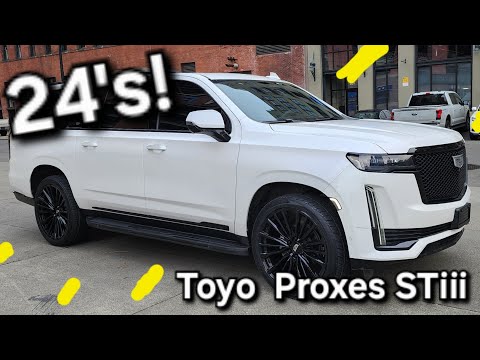 Escalade ESV on 24s! Toyo Proxes STiii 285/40r24 Walkaround
