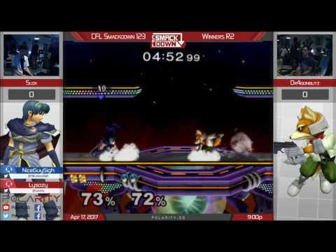 CFL Smackdown 123 Melee - Slox (Marth) vs Dr4gonblitz (Fox) - Winners R2