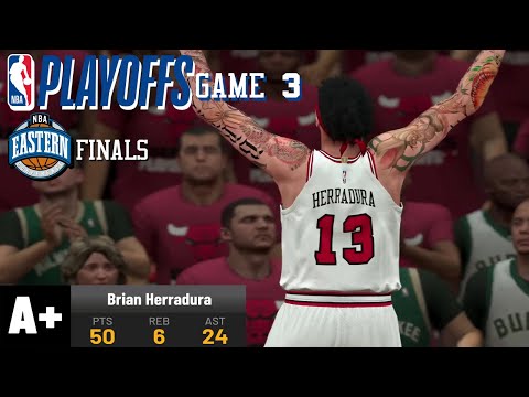 2020 Eastern Finals Game3 | Bulls vs MIL Bucks | NBA 2K20 My Career Ep.98 | 05.20.20