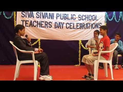Funny skit (The interview) by students on Teachers' day.