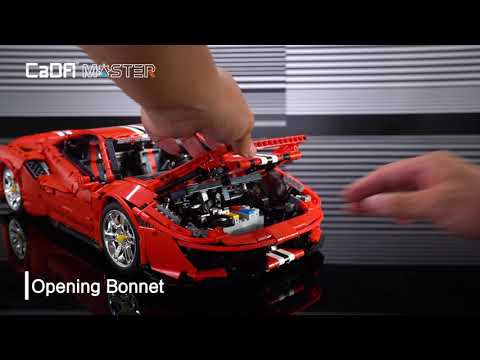 Bricksclubs - CADA Italian Ferrari 488 Supercar Bricks