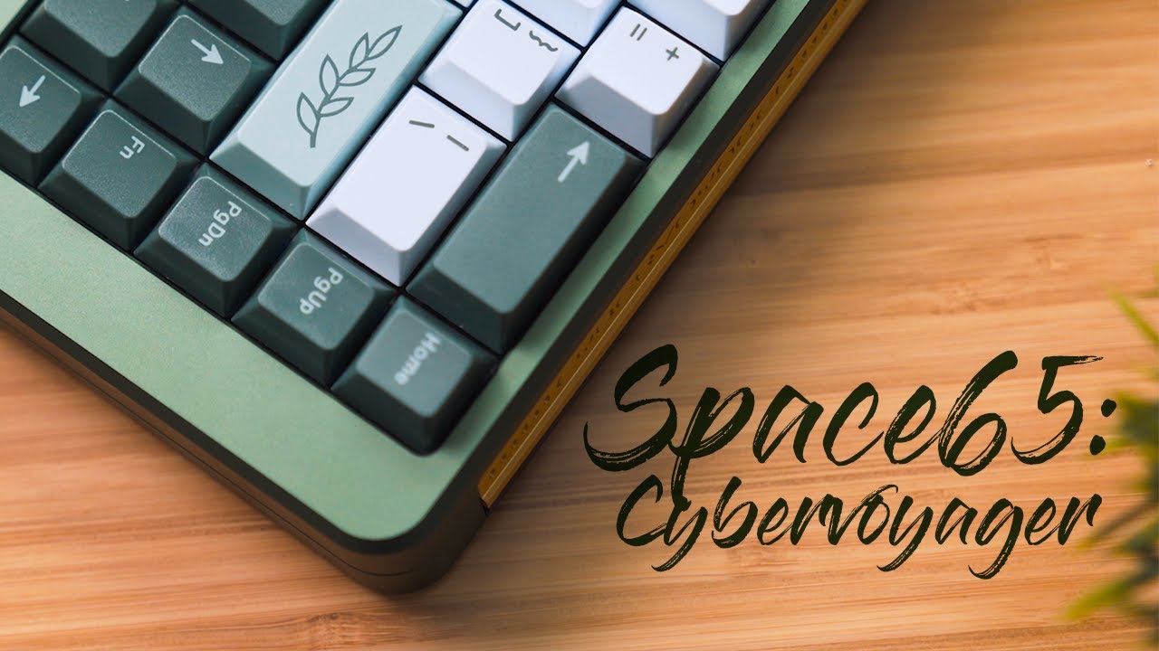 Space65 Custom Mechanical Keyboard | Kinetic labs Penguin Tactile Switches | GMK Botanical