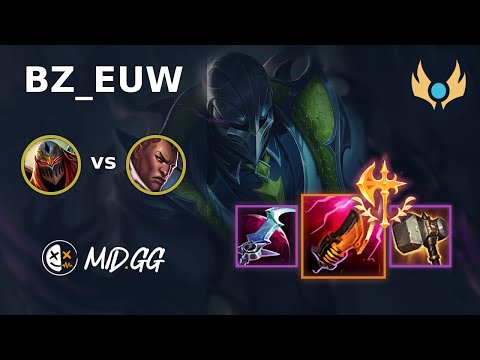 MID.GG: [ BZ_EUW ] Zed MID vs Lucian | EUW CHALLENGER | LOL Season 2025