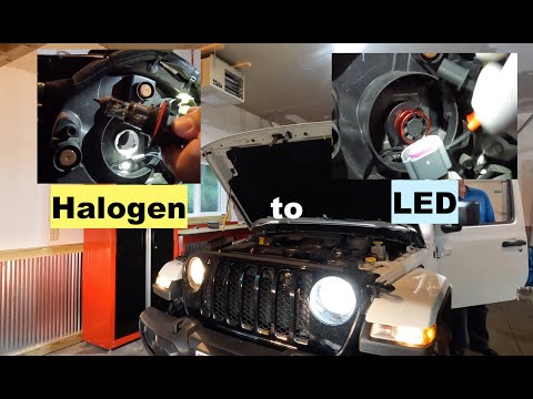 Jeep Gladiator/Wrangler JT-JL  Headlight LED Upgrade - Bulb Change