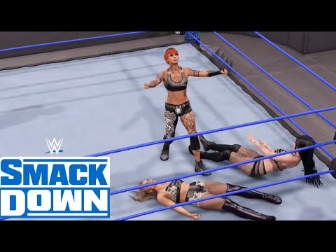 WWE 2K22 SMACKDOWN RUBY SOHO VS SARAYA VS EMMA NO 1 . CONTENDER MATCH