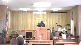 Pastor Troy L.Young preaching "The Benefit of Prayer"