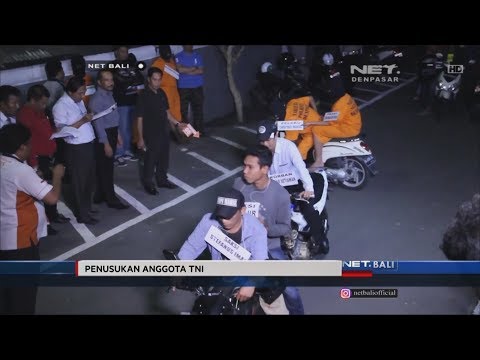 NET. BALI - REKONSTRUKSI KASUS PENUSUKAN ANGGOTA TNI