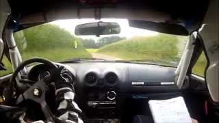 preview picture of video 'Rallye MX5 / Miata @ Rallyesprint Untergröningen 2014 WP3 Inboard'