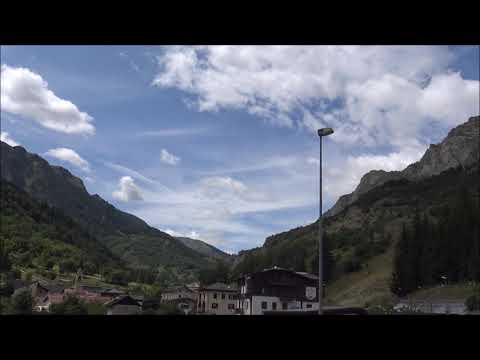 PANORAMICA DI PIETRAPORZIO (CN) IN VALLE STURA. DOM. 28 - 7 - 2019