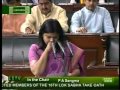 Smt Poonam Mahajan In Parliament Taking Oath As Lok Sabha MP 2014