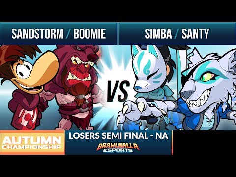 Sandstorm & Boomie vs Simba & Santy - Losers Semi Final - Autumn Championship NA 2v2